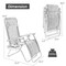 Outdoor Folding Zero Gravity Reclining Lounge Chair with Utility Tray